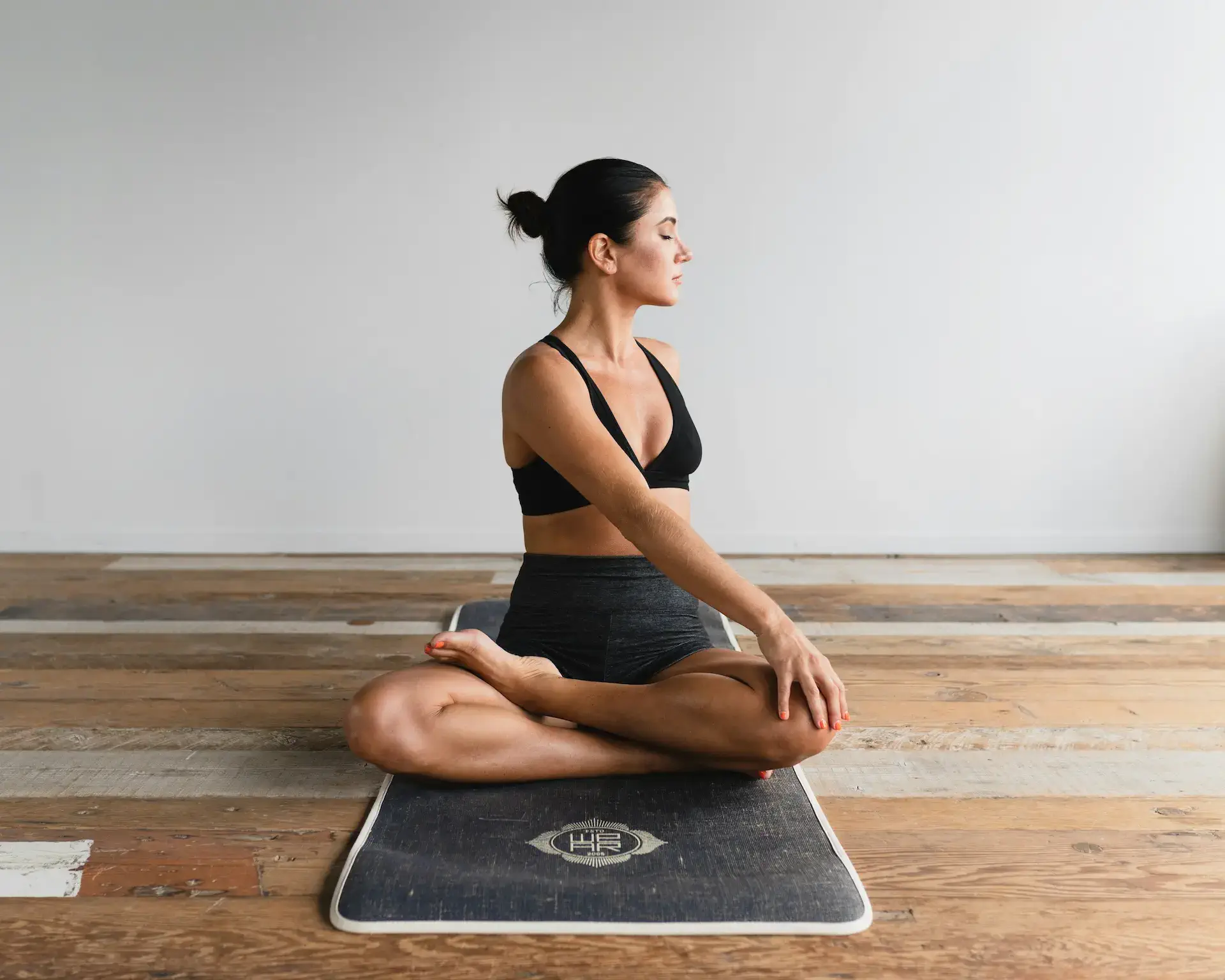 Women practicing yoga